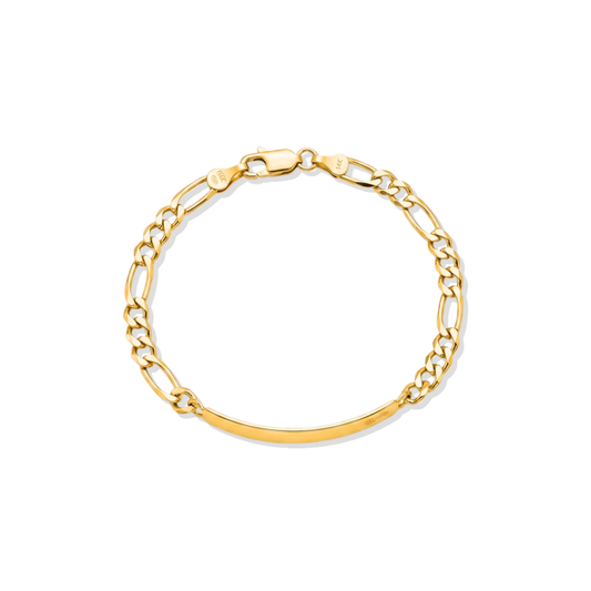 Esclava Cartier con placa 10k