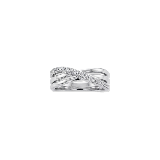 Anillo Cora Diamantes 14k