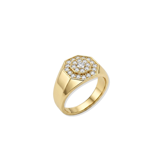 Anillo Solis Diamantes 14k