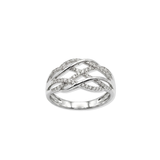 Anillo Lune Diamantes 14k