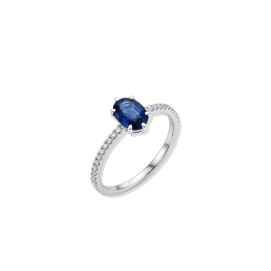 Anillo Astor Zafiro 14k