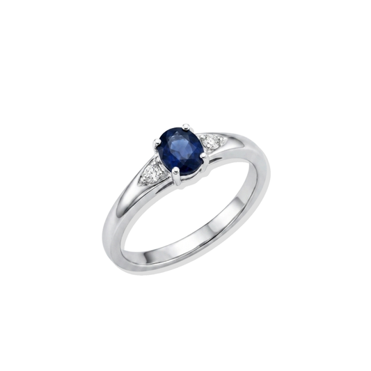 Anillo June Zafiro 14k