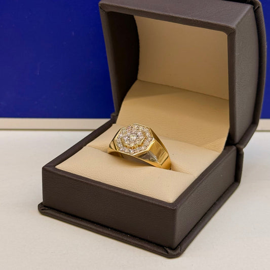 Anillo Solis Diamantes 14k
