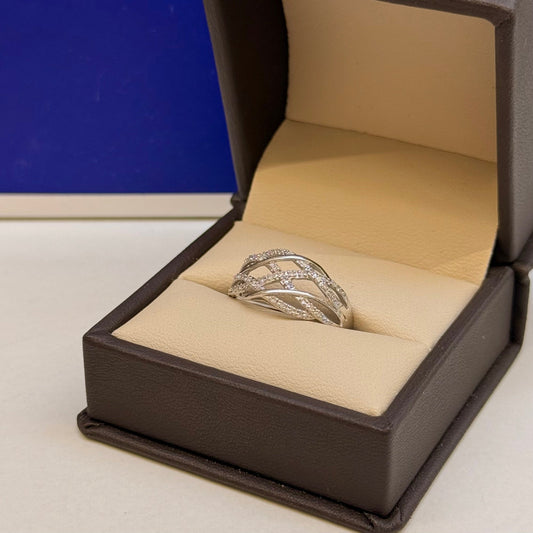 Anillo Lune Diamantes 14k