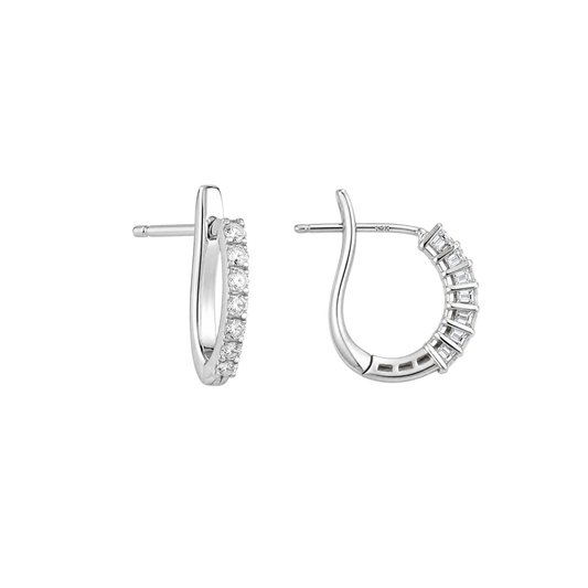 Arracadas grandes diamante 14k