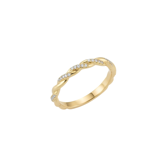 Anillo entrelazado "Magnolia"