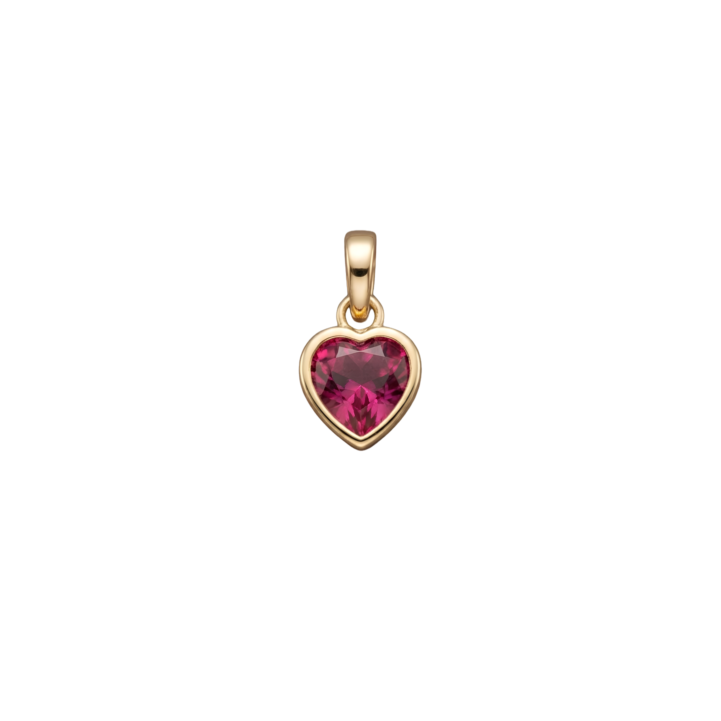 Dije corazón rojo mini