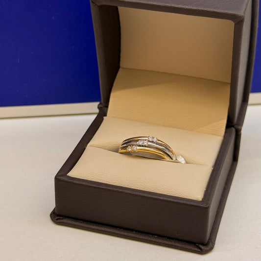 Anillo Vela Florentino Diamantes 14k