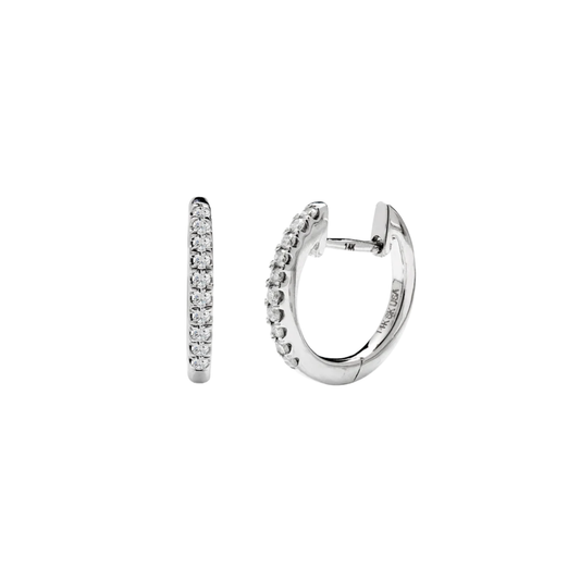 Arracadas mini diamante 14k