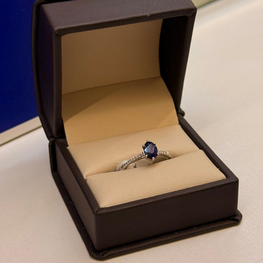 Anillo Astor Zafiro 14k