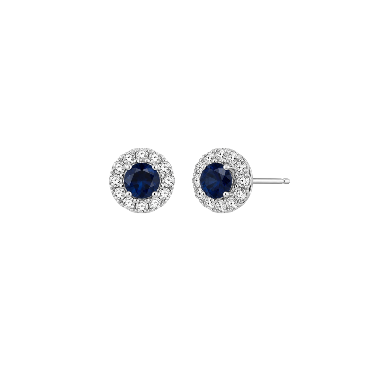 Studs zafiro 14k