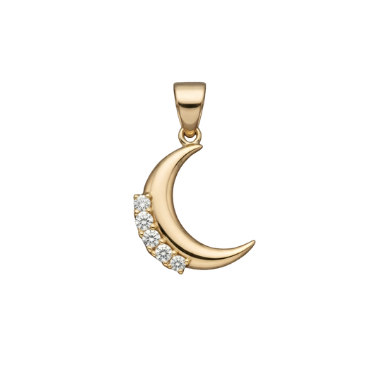 Dije luna Zirconia