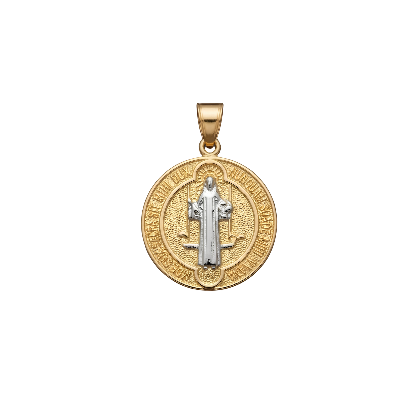 Dije medalla San Benito bitono