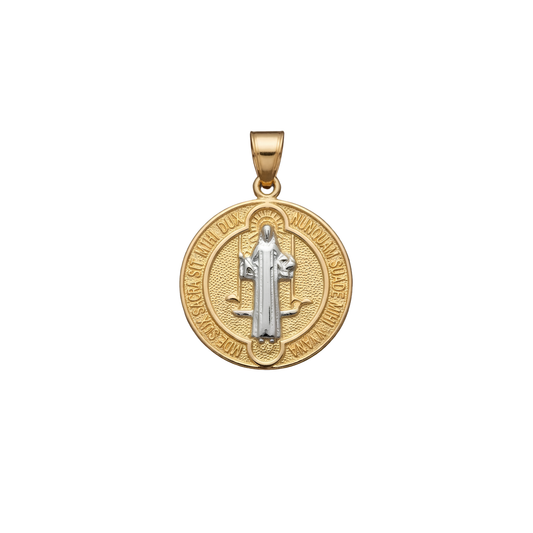 Dije medalla San Benito bitono